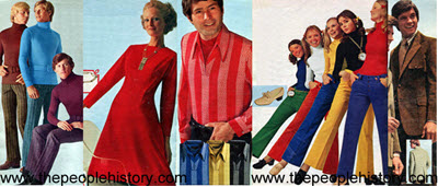 Fashion Clothing Examples From 1971 including  