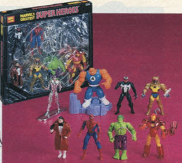 Marvel Action Figure Set From The 1990s