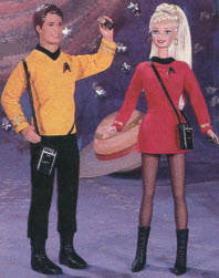 Star Trek Barbie and Ken From The 1990s