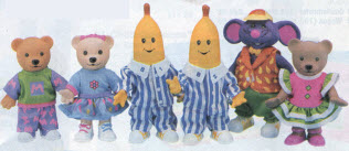 Bananas in Pajamas Figure Set From The 1990s