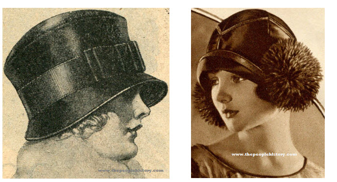 Ladies 20s Flapper  Style Hats Examples