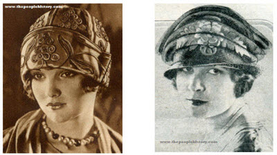 Examples of Ladies Hats From The 20's