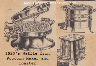 Popcorn Maker, Waffle Iron and Electric Toaster 