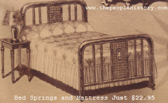 Bed, Springs and Mattress