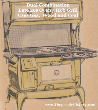 A Late Combination Gas Wood or Coal Burning Oven, Hob and Grill  