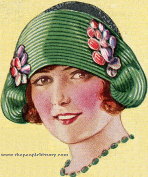 Green Turban Hat 1924