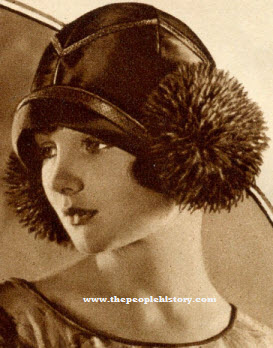 Twenties Flappers Pom Pon Hat 1926