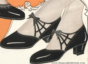 Black Patent Tie Shoe 1928