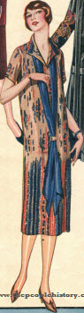 All Silk Printed Radium Dress 1924