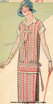 Imported Washable Broadcloth Dress 1924