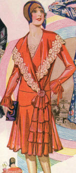 Silk Georgette Crepe Dress 1929