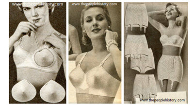 Fifties Ladies Bras and Girdle Examples