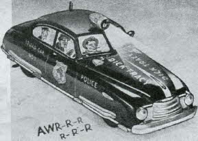 Dick Tracy Siren Squad Car From The 1950s