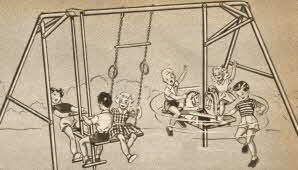 Carousel Gym Set From The 1950s