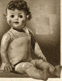 Life-Size Baby Doll From The 1950s