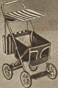 Musical Doll Stroller From The 1950s