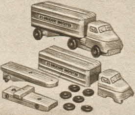 Snap Apart Truck Set From The 1950s
