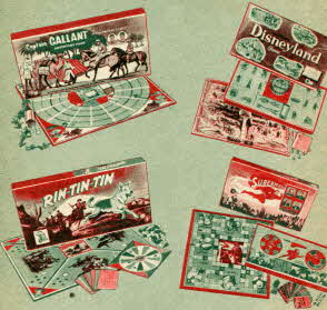 Board Games by Transogram From The 1950s