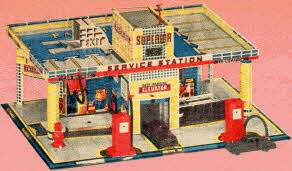 Metal and Plastic Service Station From The 1950s
