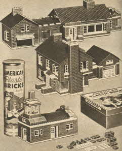 American Plastic Bricks From The 1950s