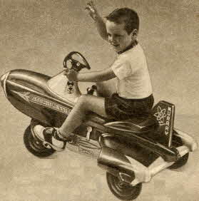 Atomic Missile Pedal Car From The 1950s