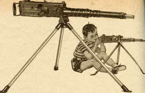 Electric Toy Machine Gun From The 1950s