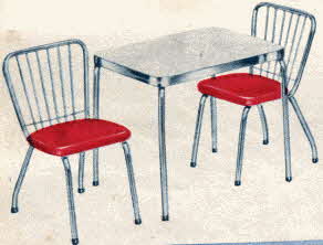 Play Dinette Set From The 1950s
