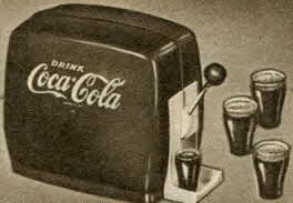 Toy Coca-Cola Dispenser From The 1950s
