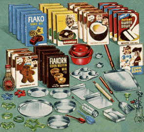 Food Mix Set From The 1950s