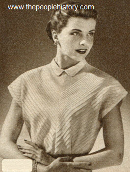Chevron Tuck Shirt 1950