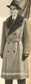 Fur Trimmed Coat 1950