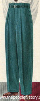 Colorful Corduroy Slacks 1951