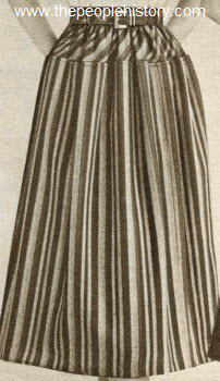 Gathered Yoke Stripe Skirt 1952