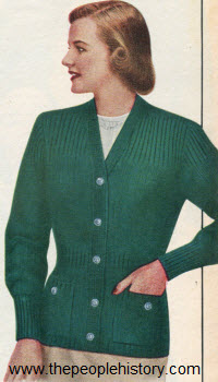 Hollywood Coat Sweater 1952