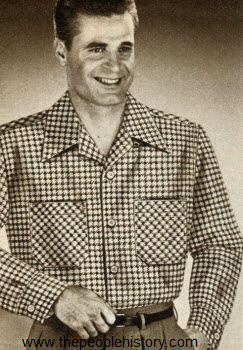 Houndstooth Pattern Shirt 1952