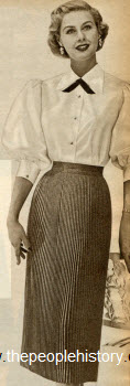 Knife Pleat Skirt 1952