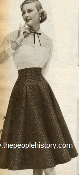 Princess Waistline Skirt 1952