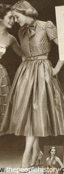 Taffeta Halter Dress 1952