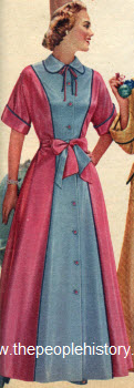 Two Tone Hostess Gown 1953