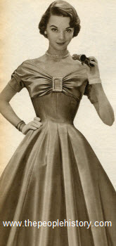 Rayon Satin Princess Dress 1955