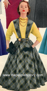 1955 Wool and Nylon Plaid Jumper