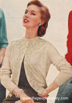 Embroidered Cardigan 1956