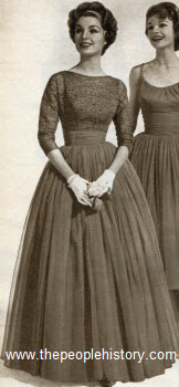 Dress with Lace Jacket 1958
