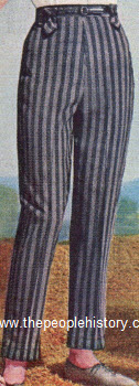 Printed Stripe Pants 1958