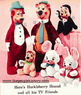 Huckleberry Hound and Friends Soft Toys From The 1960s