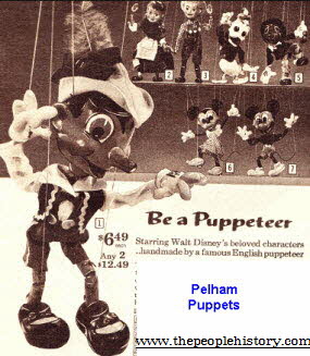 British Made Pelham Disney Puppets From The 1960s