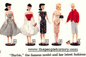 New Exiting Barbie Fashion Dolls Launched in March 1959 From The 1950s