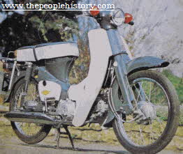 Honda C50 Motorbike 1965 From The 1960s