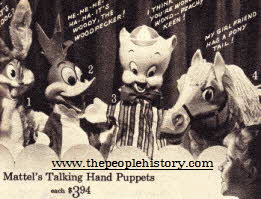 Mattel Talking Hand Puppets  From The 1960s