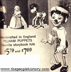 Pinocchio Puppet From The 1960s